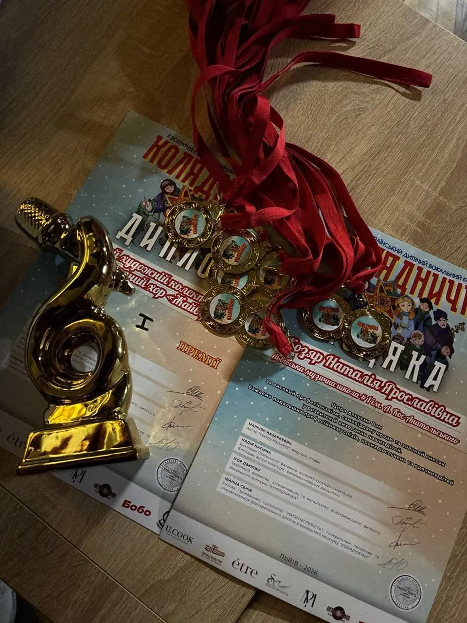 Лауреат 1 ступеню у конкурсі "КОЛЯДНИЧКА" !